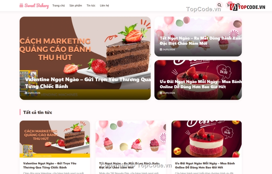 Web bán hàng,bán hàng,barkery